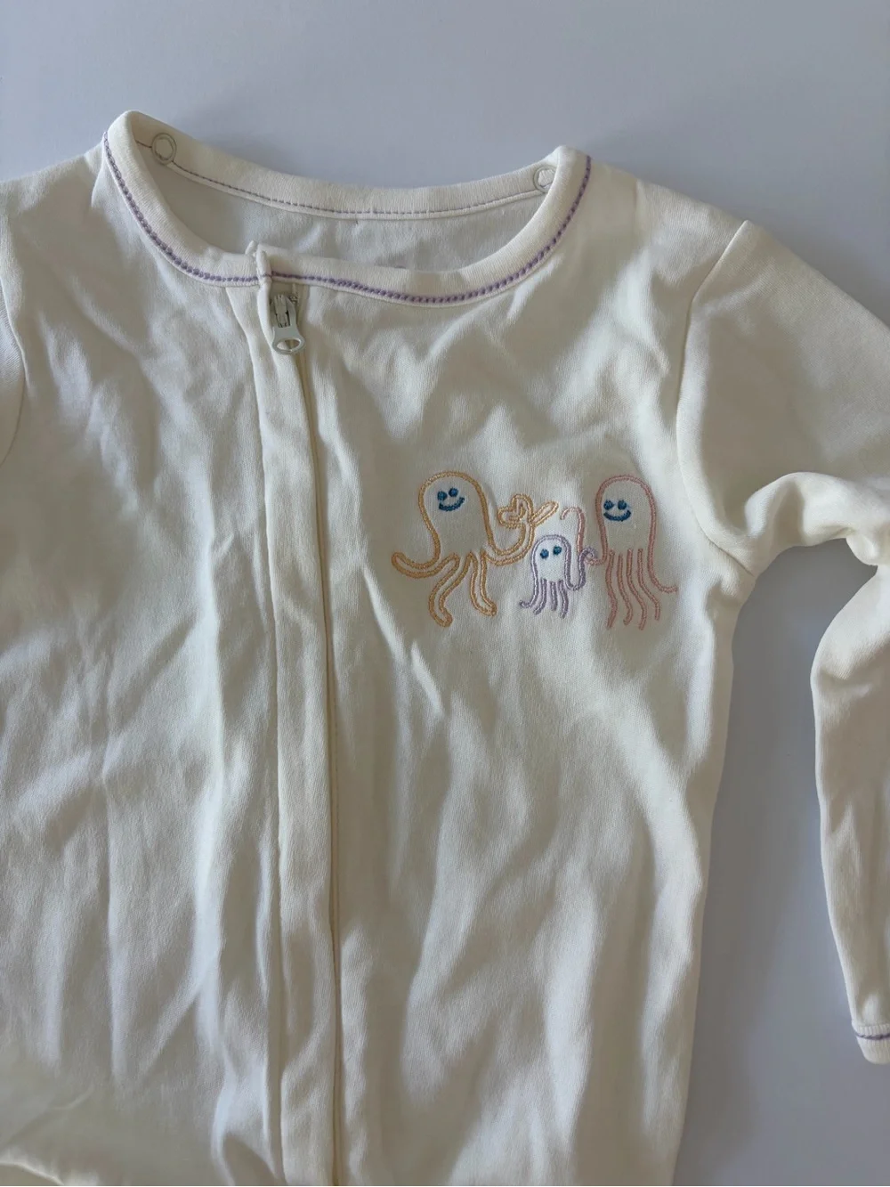 Pip Pea Pop Infant Babysuit Baby Bodysuit No Bib 100% Cotton So Soft 9-12 Months